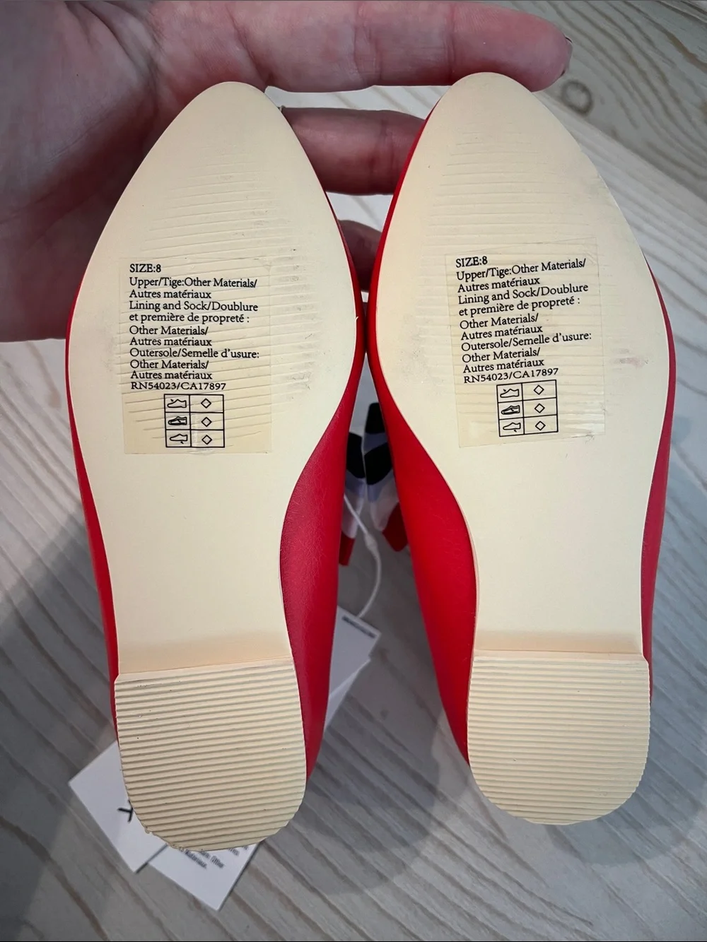 Janie and Jack Red Girls' Ribbon Bow Ballet Flats